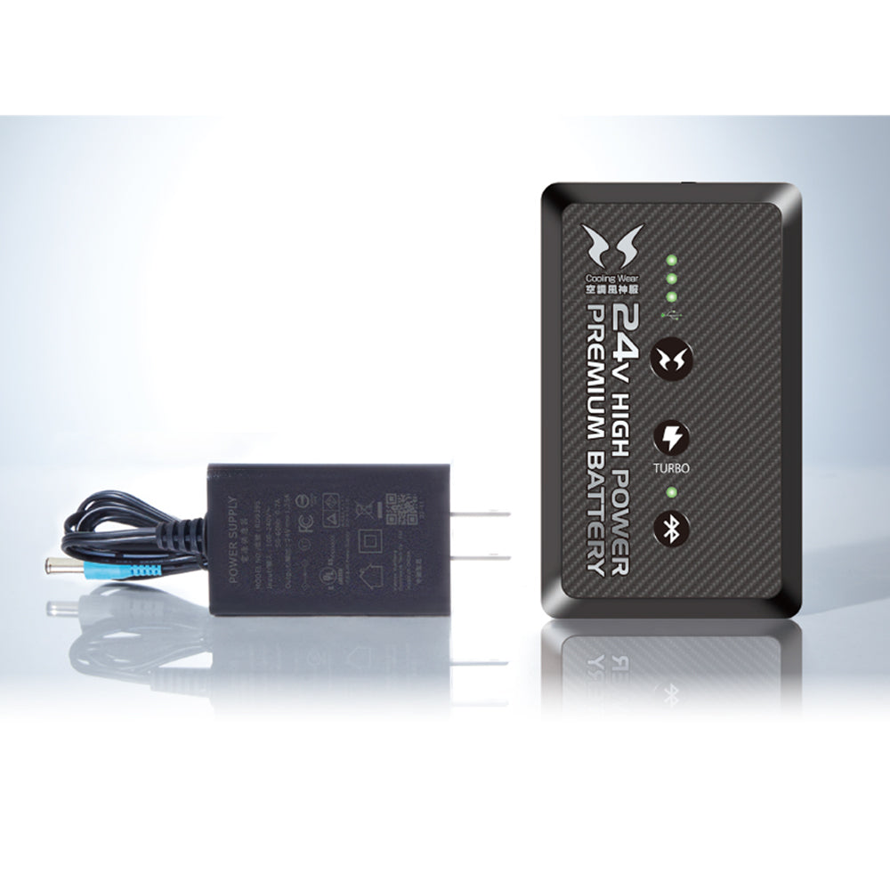 【新品未使用品未開封】 空調風神服 ファン・バッテリーセット 空調服 空調風神服 2024年新型 24V仕様リチウムイオンバッテリーセット