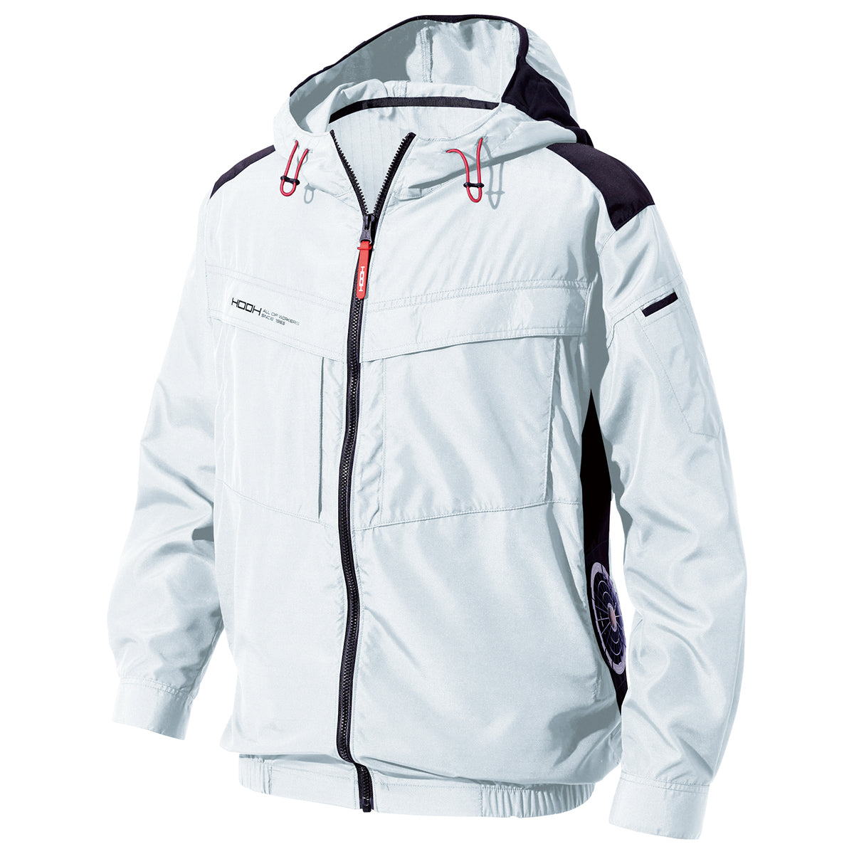 快適ウェア｜HOOH フード付き長袖空調ブルゾン/V8812 フルハーネス対応