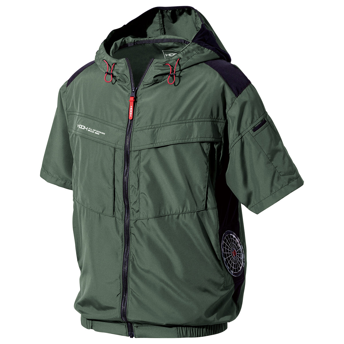 ふうらいぼうきょう/望遠郷(ジャケットタイプB) 快適ウェア｜HOOH フード付き長袖空調ブルゾン/V8812 フルハーネス対応